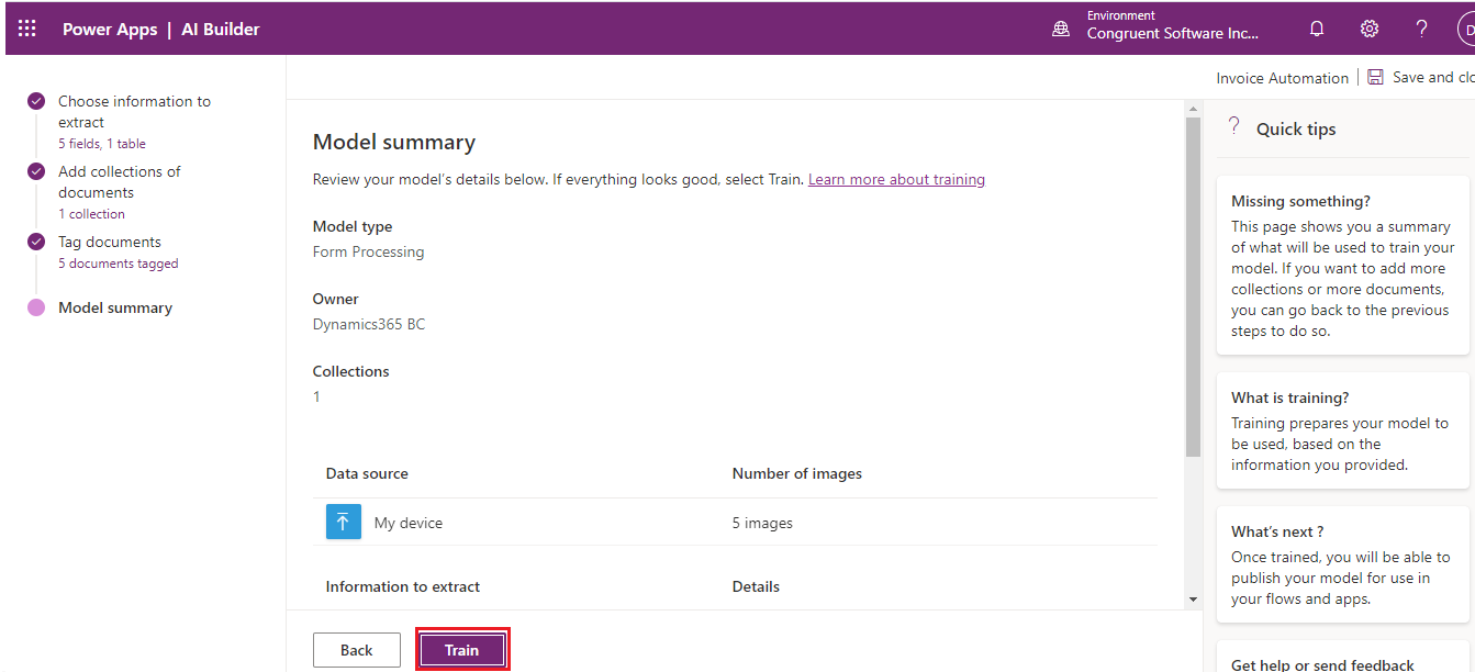 Form Processing Using AI Builder-13