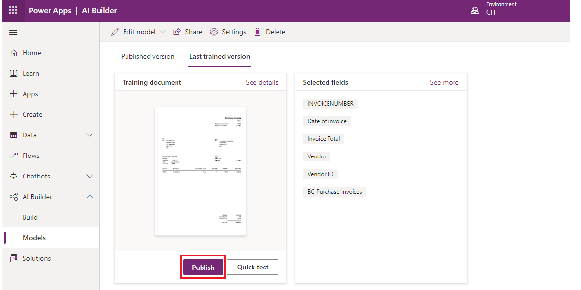 Form Processing Using AI Builder-15