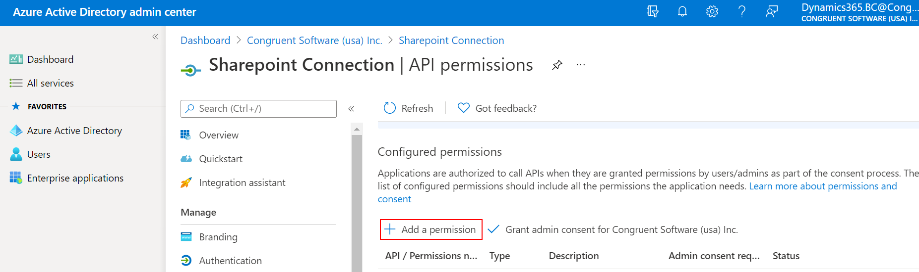 SharePoint Integration with Business central-5